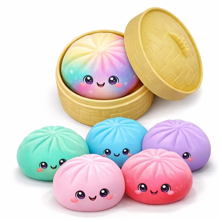Dumpling Squishy Mystery Box for Kids