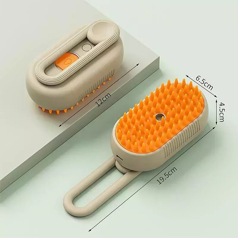 3-in-1 Electric Pet Steam Brush