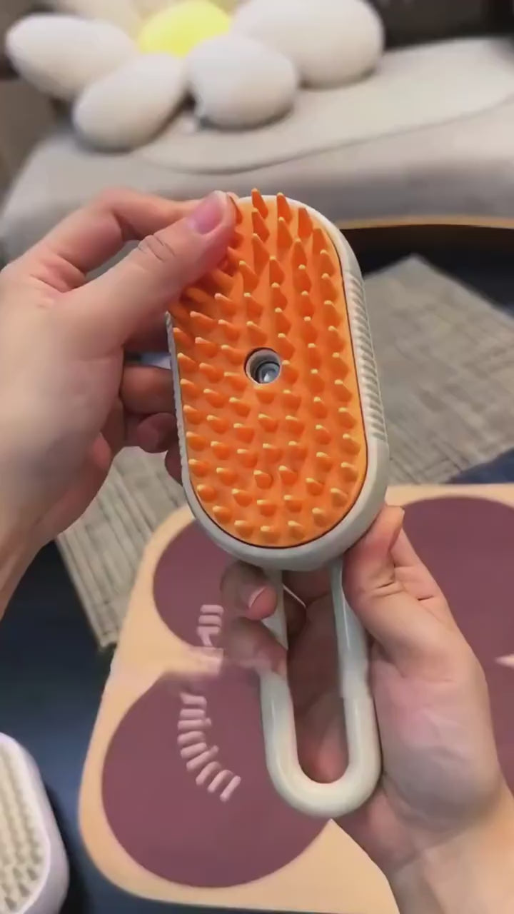 3-in-1 Electric Pet Steam Brush